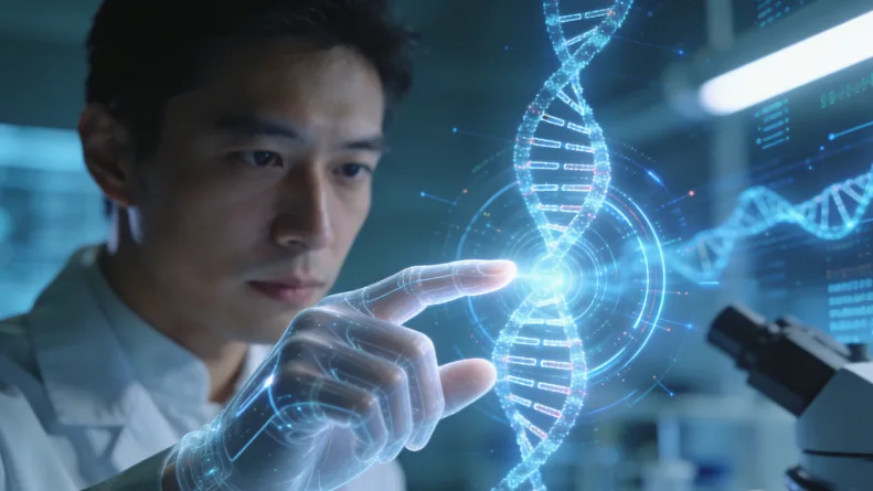 妇科医生为患者进行宫颈采样示意图