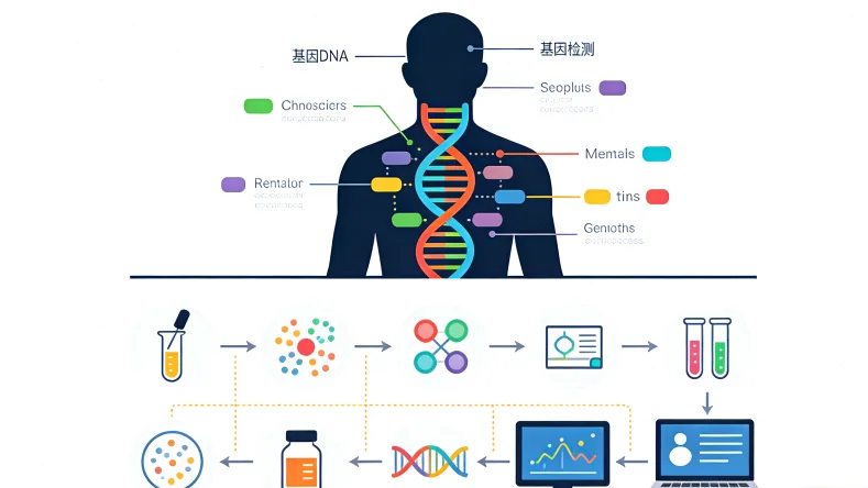 专业基因检测实验室工作场景