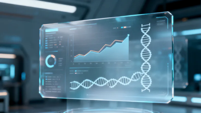 基因检测流程示意图：从样本到报告