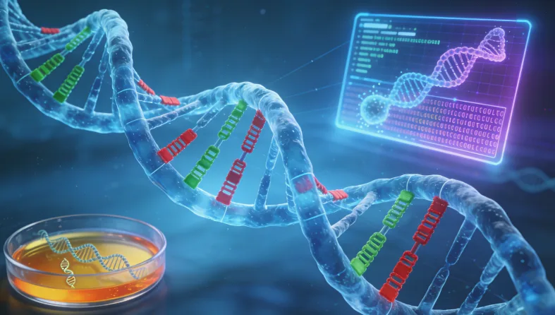 病理医生在显微镜下评估肿瘤组织