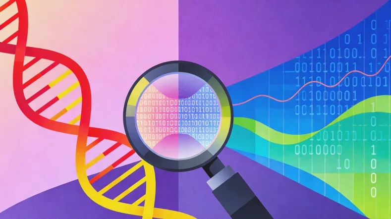 基因测序实验室内部工作场景