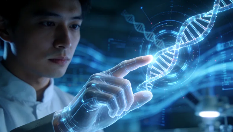 肺癌基因检测核心流程示意图