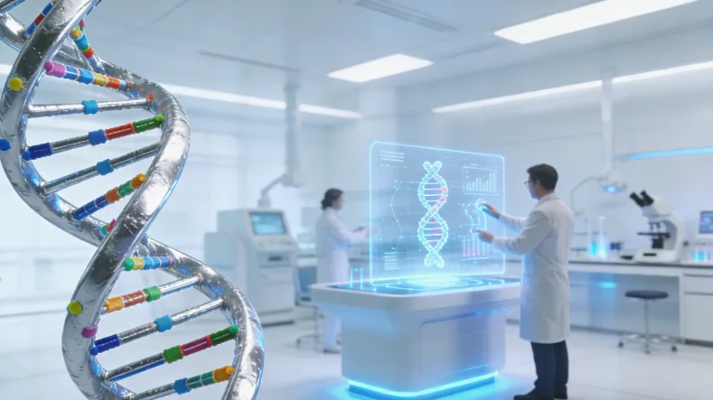 基因检测咨询师与患者面对面沟通