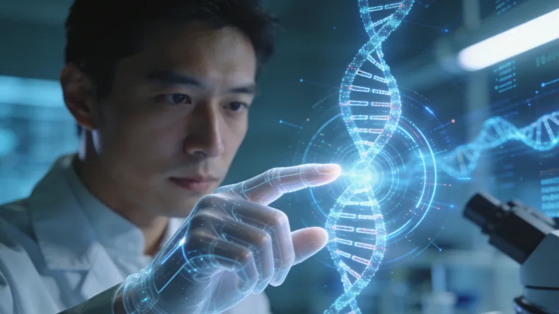 遗传咨询师与患者沟通示意图