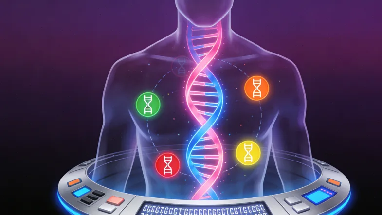 专业基因检测实验室工作场景