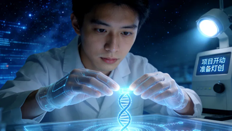 基因检测咨询师与患者面对面沟通