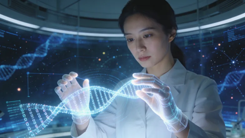 遗传咨询师与女性进行检测前沟通