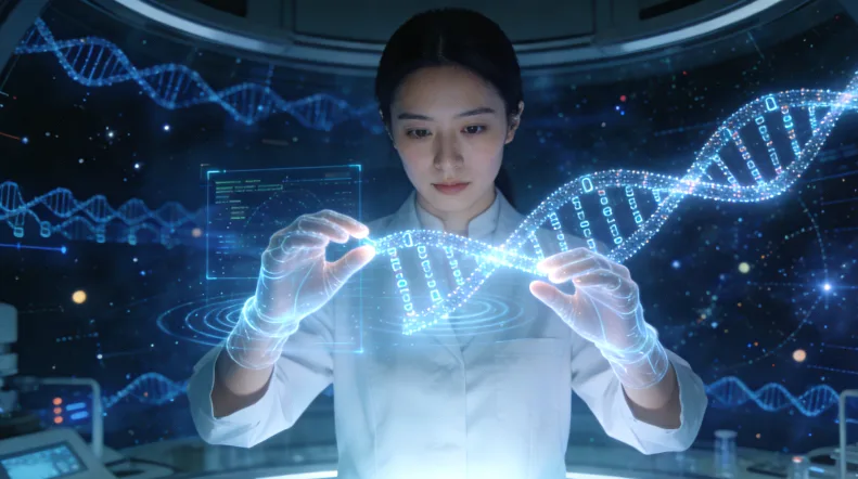 病理科制备肿瘤组织切片过程示意