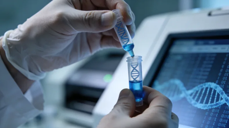 淋巴瘤基因检测核心流程示意图