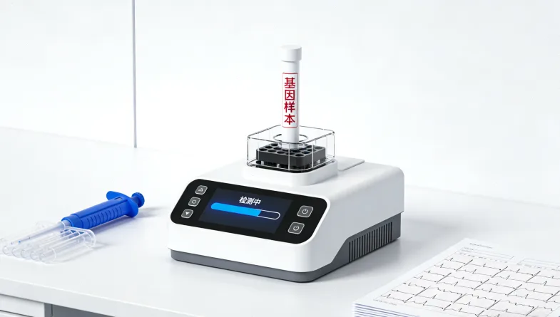 基因测序实验室工作场景