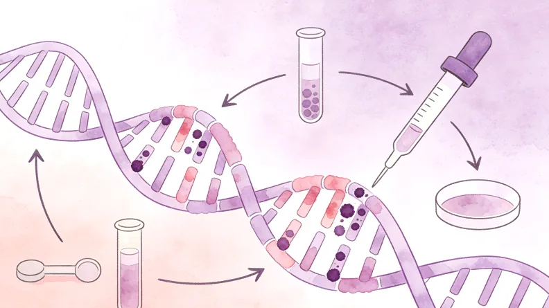 肠癌基因检测全流程示意图