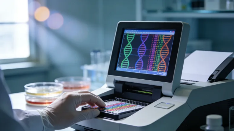 正规基因检测实验室内部工作场景