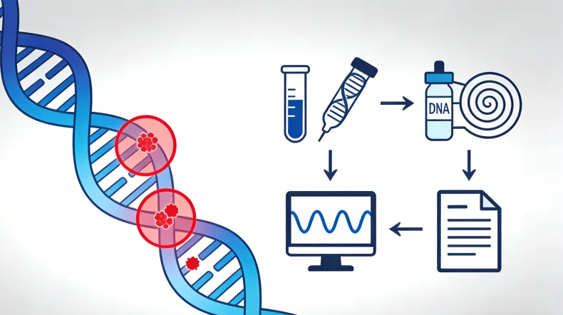 膀胱癌基因检测核心流程示意图