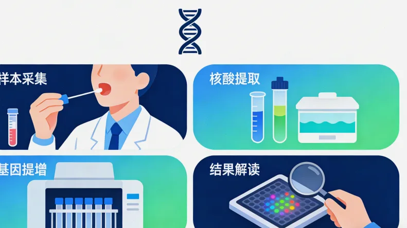 基因测序实验室工作场景