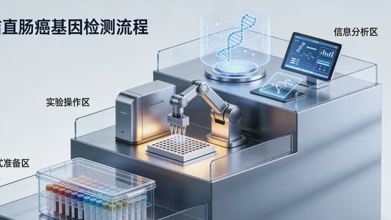 胃肠道间质瘤基因检测核心流程示意图