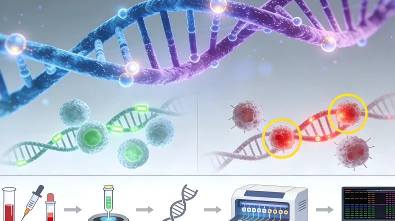 食管癌基因检测全流程示意图