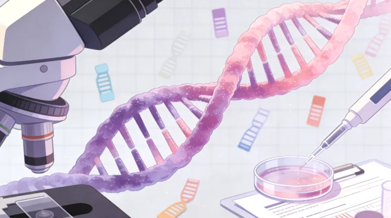 基因检测实验室内部工作场景