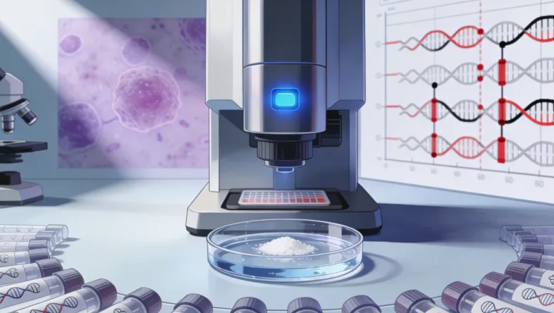 脑胶质瘤基因检测核心流程示意图