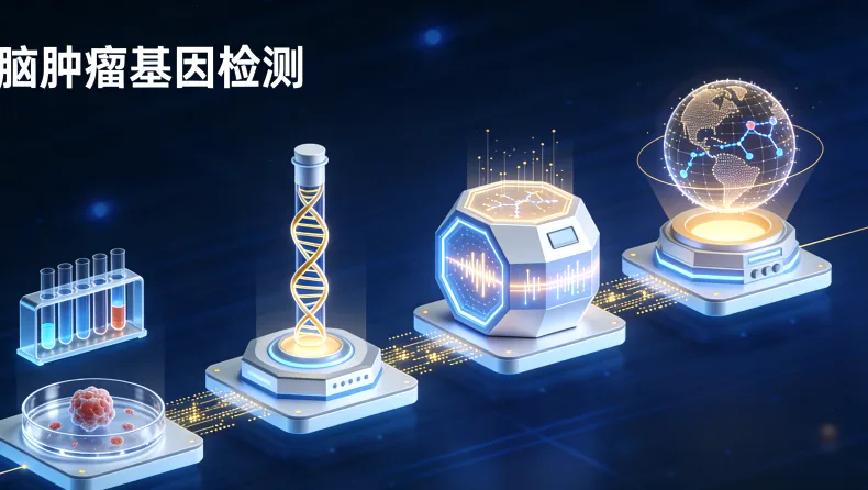 基因检测实验室内部高通量测序仪工作场景