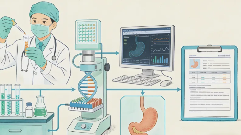 脑胶质瘤基因检测核心指标关系图