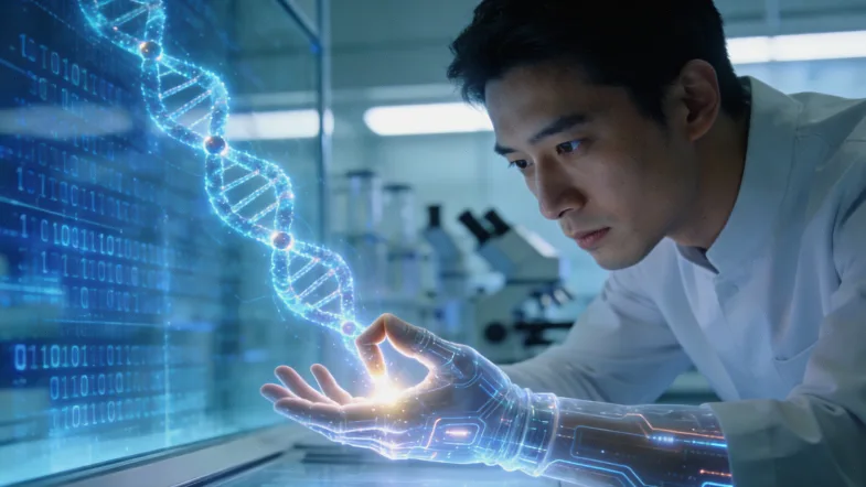 遗传咨询师与伊春市民面对面沟通示意图