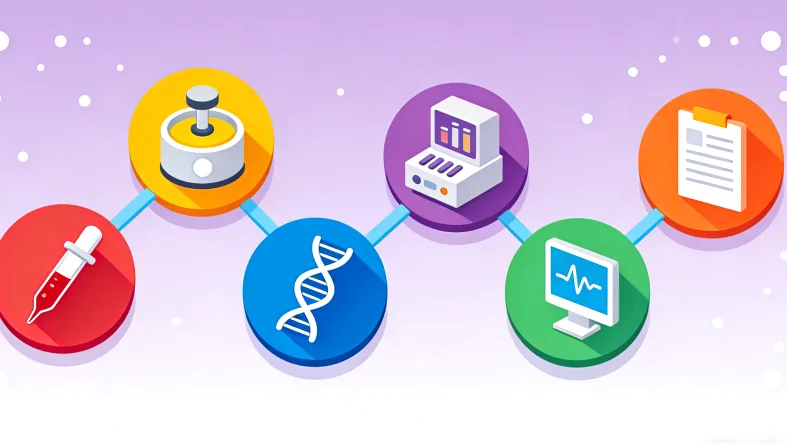 胃肠道间质瘤基因检测核心流程示意图