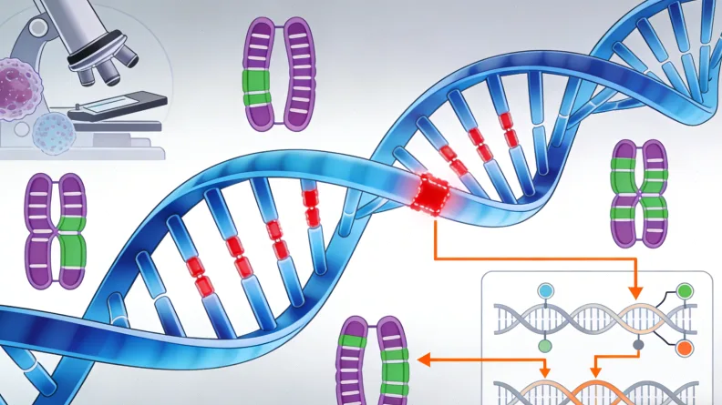 病理切片与基因检测报告关联图示