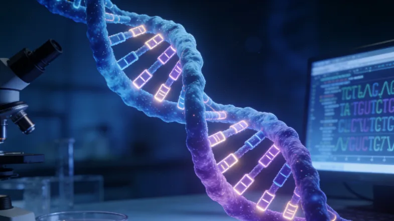 高通量基因测序实验室工作画面