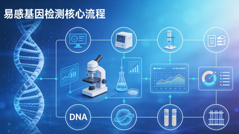胰腺癌基因检测全流程示意图