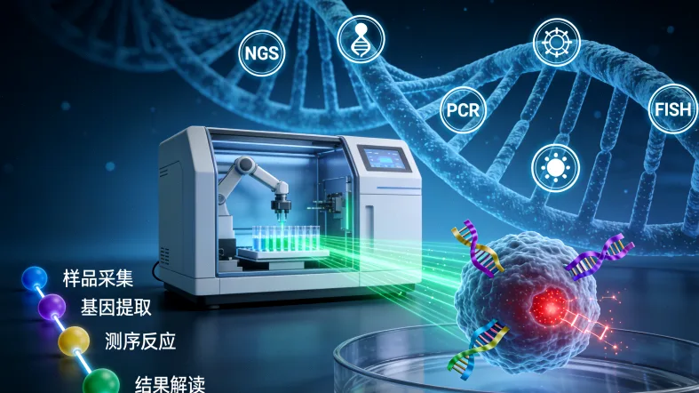 遗传咨询师正在向女性讲解基因检测报告