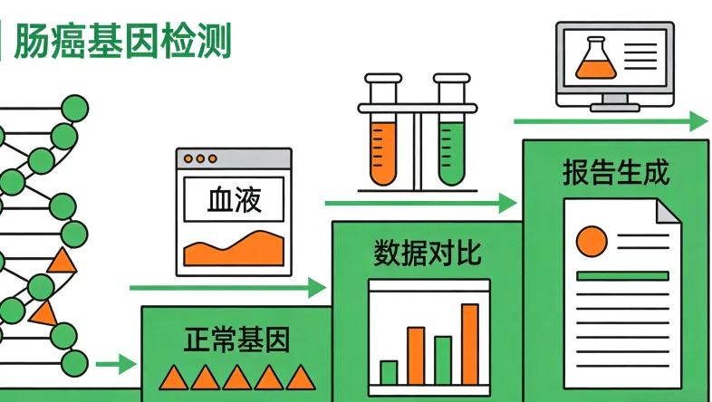 食管癌基因检测核心流程示意图