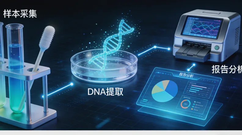 肠癌基因检测采样(抽血)示意图