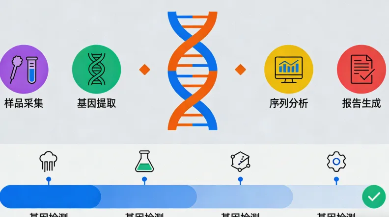 淋巴瘤基因检测全流程示意图