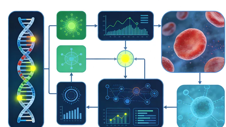 基因检测报告核心结论部分示意图