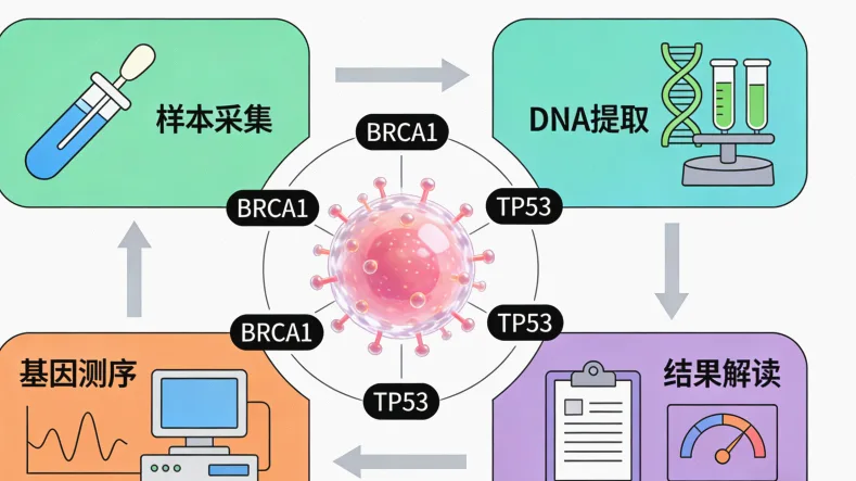 甲状腺癌基因检测核心基因示意图