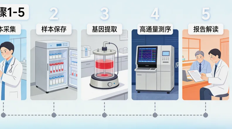 从病理样本到基因检测报告的完整流程图示