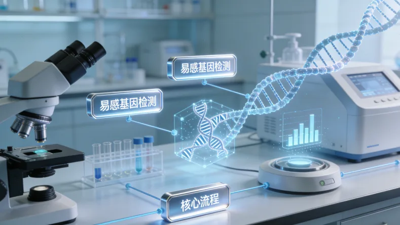 甲状腺癌基因检测流程示意图