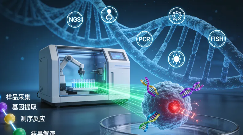 基因检测报告关键信息模块示例图