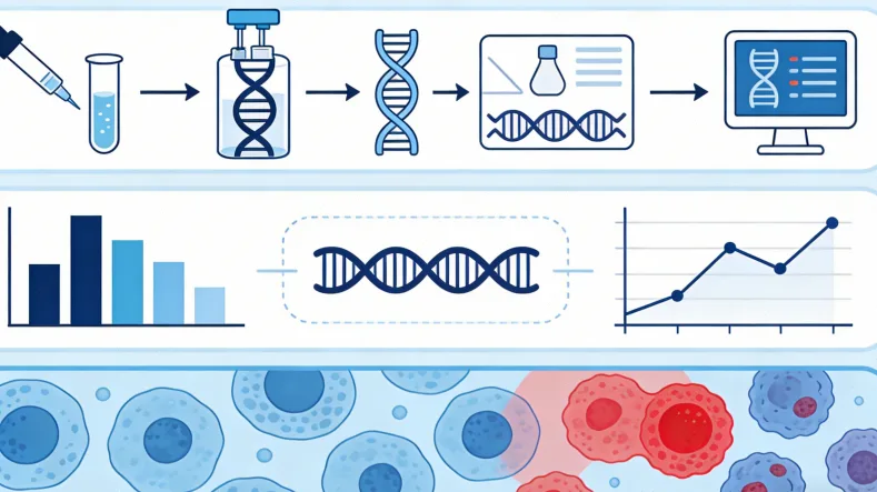 从手术到基因检测报告的全流程示意图