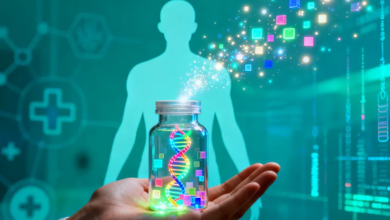 专业基因检测实验室内部工作场景