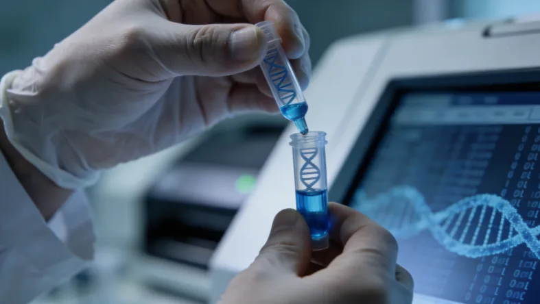 肠癌基因检测全流程示意图