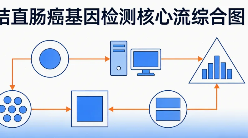 从肿瘤组织到基因报告的流程简图