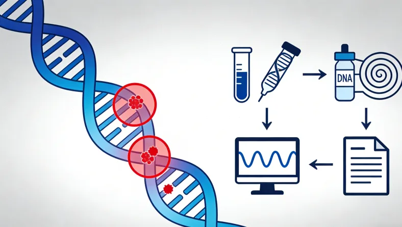 鼻咽癌基因检测报告关键指标示意图