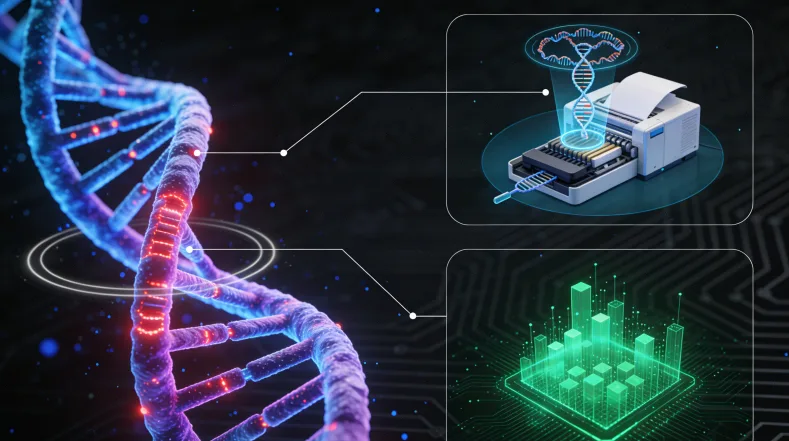 正规基因检测报告关键部分示例图