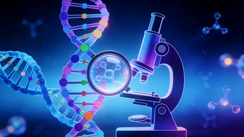 实验室人员正在进行基因测序操作