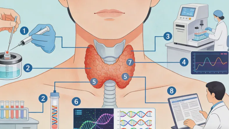 实验室人员处理血液样本流程
