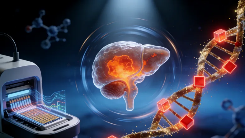 食管癌基因检测核心流程示意图