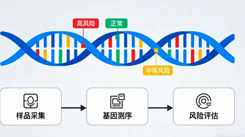 结直肠癌基因检测核心基因示意图