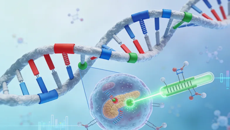 HPV病毒与宫颈细胞作用示意图