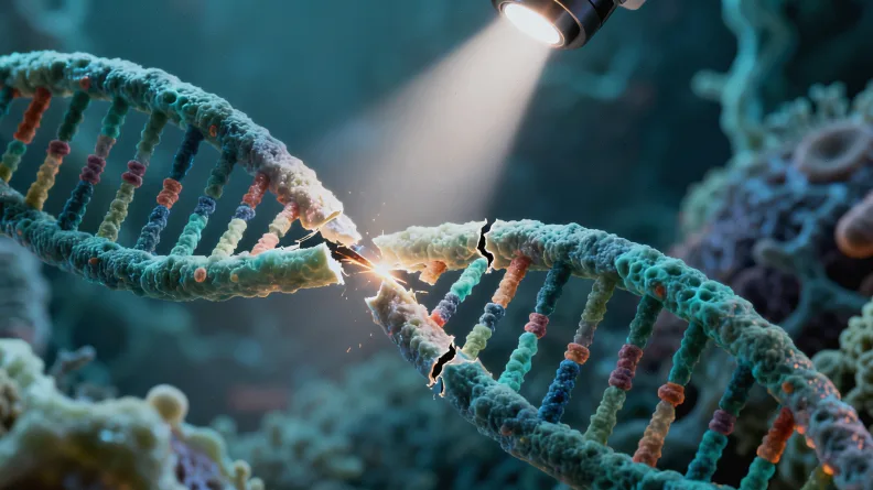 淋巴瘤基因检测实验室工作场景